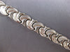 ESTATE 14KT WHITE GOLD 3D CLASSIC MATTE & SHINY MULTI LEAF FUN BRACELET