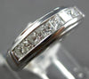 .34CT DIAMOND 14KT WHITE GOLD CLASSIC PRINCESS CHANNEL WEDDING ANNIVERSARY RING