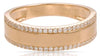 .22CT DIAMOND 14K YELLOW GOLD 3D CLASSIC MATTE & SHINY ETERNITY ANNIVERSARY RING