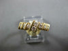 ESTATE .62CT DIAMOND 14KT YELLOW GOLD 3D DIAGONAL FUN ANNIVERSARY RING