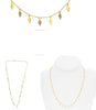 .43CT DIAMOND 14KT YELLOW GOLD 3D MULTI LEAF BY THE YARD ETERNITY FUN NECKLACE