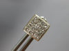 .64CT DIAMOND 14KT YELLOW GOLD 3D PRINCESS INVISIBLE SQUARE STUD EARRINGS #27564