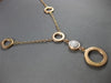 .16CT DIAMOND 14KT ROSE GOLD 3D CLUSTER MULTI CIRCULAR BY THE YARD LOVE NECKLACE