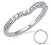 .29CT DIAMOND 14KT WHITE GOLD 3D ROUND V SHAPE SEMI ETERNITY ANNIVERSARY RING