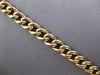 ESTATE WIDE 1.25CT DIAMOND 14KT YELLOW GOLD 3D FOUR ROW BAR HEART LOVE BRACELET
