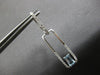 .92CT DIAMOND & AAA AQUAMARINE 14KT WHITE GOLD 3D EMERALD CUT & ROUND EARRINGS