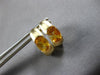 1.78CT AAA CITRINE 14KT YELLOW GOLD SEMI BEZEL UMBRELLA HANGING EARRINGS #27933