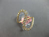 ESTATE LARGE .82CT DIAMOND 14KT YELLOW GOLD 3D CLASSIC MULTI WAVE SWIRL FUN RING