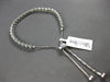 ESTATE 1.15CT DIAMOND 14KT WHITE GOLD ROUND FILIGREE ADJUSTABLE TENNIS BRACELET