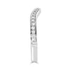 .24CT DIAMOND 18K WHITE GOLD CLASSIC ROUND PAVE CHANNEL V SHAPE ANNIVERSARY RING