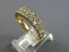 1.75CT DIAMOND 14KT YELLOW GOLD CLASSIC 2 ROW DIAGONAL WEDDING ANNIVERSARY RING