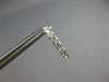 ESTATE .93CT DIAMOND 14KT WHITE GOLD 3D CLASSIC INSIDE OUT HOOP HANGING EARRINGS