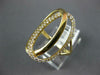 ESTATE LARGE .35CT DIAMOND 14KT YELLOW GOLD 3D OVAL LOVE KNOT FUN RING