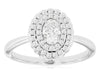 .58CT DIAMOND 14KT WHITE GOLD 3D OVAL & ROUND DOUBLE HALO FLOWER ENGAGEMENT RING