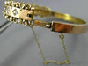 ANTIQUE WIDE .60CT DIAMOND & AAA SOUTH SEA PEARL 14KT ROSE GOLD BANGLE BRACELET