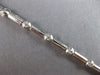 ESTATE .56CT DIAMOND 14K WHITE GOLD ROUND BEZEL BY THE YARD LOVE TENNIS BRACELET
