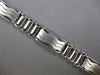ESTATE WIDE & LONG 14KT WHITE GOLD 3D MATTE & SHINY HANDCRAFTED MENS BRACELET