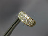 WIDE 1.50CT DIAMOND 14KT YELLOW GOLD THREE ROW CLASSIC HUGGIE HANGING EARRINGS