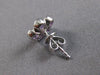 1.33CT DIAMOND & AAA AMETHYST 14K WHITE GOLD 3D PEAR SHAPE & ROUND STUD EARRINGS