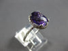 2.81CT DIAMOND & AAA AMETHYST 14KT WHITE GOLD OVAL & ROUND HALO ENGAGEMENT RING