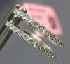 .31CT DIAMOND 14KT WHITE GOLD 3D 1.5MM CLASSIC HUGGIE LEVERBACK HANGING EARRINGS