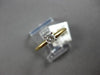 ESTATE .20CT DIAMOND 14KT 2 TONE GOLD ROUND SOLITAIRE 4 PRONG ENGAGEMENT RING