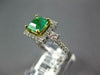 1.81CT DIAMOND & AAA EMERALD 18KT 2 TONE GOLD PRINCESS & ROUND ENGAGEMENT RING