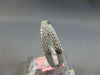 ESTATE .51CT DIAMOND 14K WHITE GOLD 3D CLASSIC MULTI ROW CRISS CROSS X LOVE RING