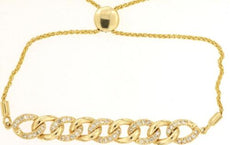 .40CT DIAMOND 14KT YELLOW GOLD CLASSIC MULTI LINK ADJUSTABLE FUN TENNIS BRACELET