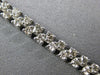 4.65CT DIAMOND 14KT WHITE GOLD 3D CLASSIC ROUND 2 ROW MULTI LEAF TENNIS BRACELET