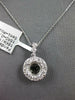 .53CT DIAMOND 18KT WHITE GOLD 3D ROUND HALO 4 PRONG SEMI MOUNT FLOATING PENDANT