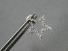 ESTATE .35CT DIAMOND 14KT WHITE GOLD 3D CLASSIC OPEN STAR STUD HANGING EARRINGS