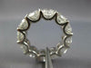 ESTATE LARGE 8.51CT DIAMOND PLATINUM 3D CLASSIC ROUND ETERNITY ANNIVERSARY RING