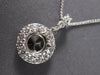 .46CT DIAMOND 18K WHITE GOLD 3D SOLITAIRE ROUND HALO SEMI MOUNT FLOATING PENDANT