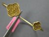 WIDE .93CT INTENSE FANCY YELLOW DIAMOND 18K YELLOW GOLD FILIGREE BANGLE BRACELET