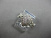 .27CT DIAMOND 14K WHITE GOLD CLUSTER PEAR SHAPE HALO FLOWER BUTTERFLY LOVE RING