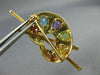 ESTATE 2.45CT DIAMOND MUTLI GEM 14K GOLD PAINTERS PALETTE BRUSH PIN BROOCH 20181