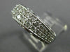 ESTATE WIDE .80CT DIAMOND 14KT WHITE GOLD OPEN FILIGREE TWO ROW ANNIVERSARY RING