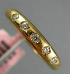 ESTATE .10CT DIAMOND 14KT ROSE GOLD 3D 5 STONE ETOILE WEDDING ANNIVERSARY RING