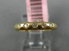 ESTATE .10CT DIAMOND 14KT ROSE GOLD 3D 5 STONE ETOILE WEDDING ANNIVERSARY RING
