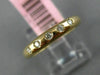ESTATE .10CT DIAMOND 14KT ROSE GOLD 3D 5 STONE ETOILE WEDDING ANNIVERSARY RING