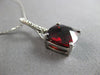 3.62CT DIAMOND & AAA GARNET 14KT WHITE GOLD 3D CUSHION & ROUND FLOATING PENDANT