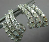 ESTATE .89CT DIAMOND 18KT WHITE GOLD 3D THREE ROW UMBRELLA FUN HANGING EARRINGS