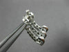 ESTATE .89CT DIAMOND 18KT WHITE GOLD 3D THREE ROW UMBRELLA FUN HANGING EARRINGS