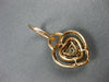 LARGE 2.13CT WHITE & PINK DIAMOND 18K ROSE GOLD HEART SOLITAIRE HANGING EARRINGS