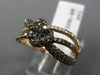 EFFY 1.50CT WHITE & CHOCOLATE FANCY DIAMOND 14KT ROSE GOLD 3D LOVE KNOT RING