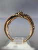 EFFY 1.50CT WHITE & CHOCOLATE FANCY DIAMOND 14KT ROSE GOLD 3D LOVE KNOT RING