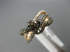 EFFY 1.50CT WHITE & CHOCOLATE FANCY DIAMOND 14KT ROSE GOLD 3D LOVE KNOT RING
