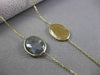 ANTIQUE 20.0CT EXTRA FACET MULTI COLOR SAPPHIRE 14KT YELLOW GOLD LARIAT NECKLACE