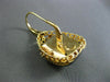 ESTATE LARGE .30CT DIAMOND 14K BLACK & YELLOW GOLD BASKET WOVEN HANGING EARRINGS